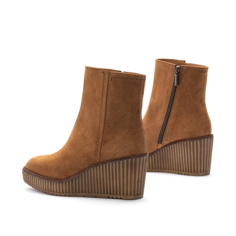QUEEN HELENA Bottines à Talon Bas à Plateforme Pour Femme X27-118 Noir, 40 EU