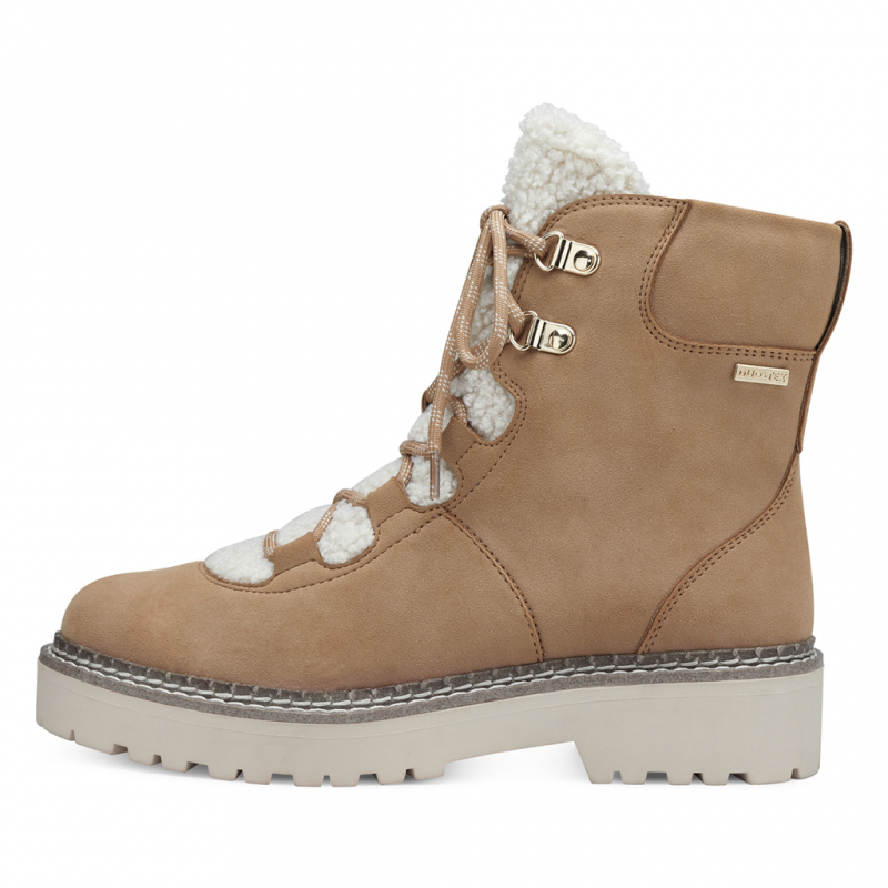 bottines camel lacets