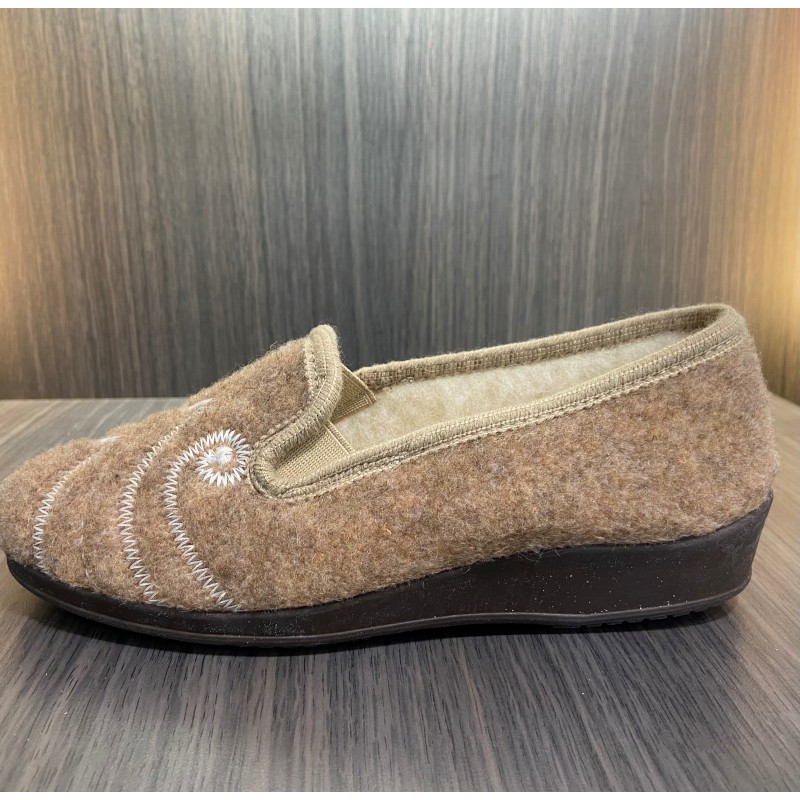 Pantoufles femmes Chauss service beige