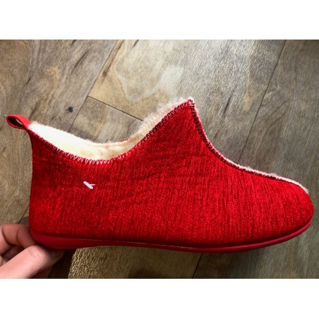 Chausson fourré 2A6619 rouge