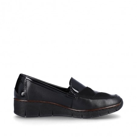 Mocassin 53785-00 Rieker noir