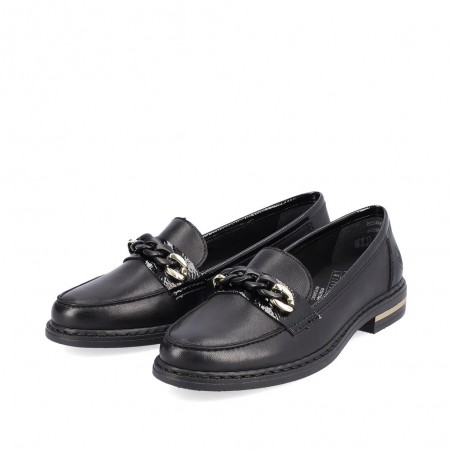 Mocassin 50664-00 Rieker noir