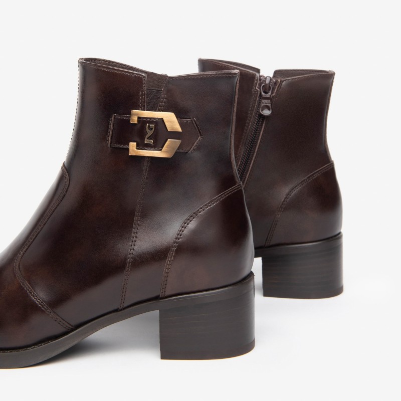 Bottes En Cuir Nero Giardini Taille 36 Pour Femme - Semelle Caoutchouc, Couleur Noire - Occasion