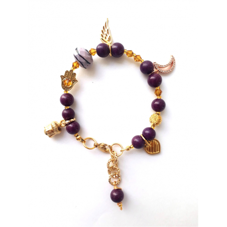 Bracelet fantaisie violet