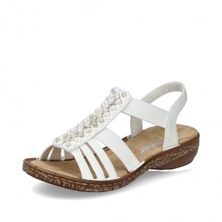 Sandale 62809-60 Rieker blanc