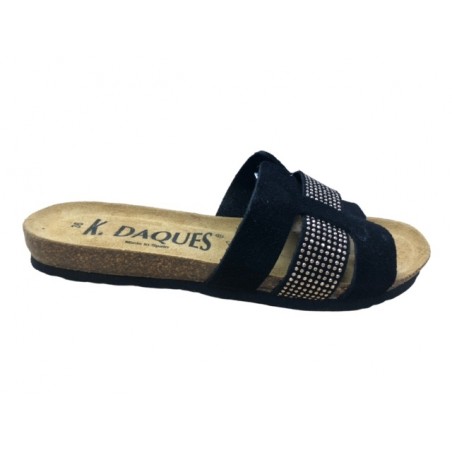 mules Blanche K-daques noir