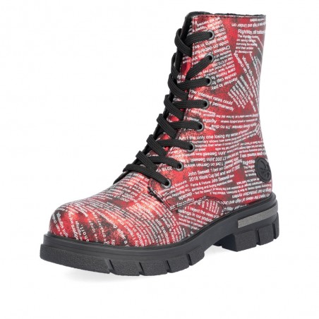 Botte Rieker Z9120-35 rouge