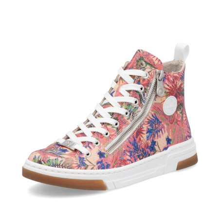 Basket Rieker N3945-91 fleuri