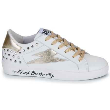 Basket Semerdjian ROY blanc/or