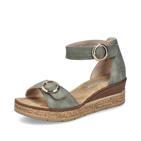 Sandale Rieker 63780-52 vert