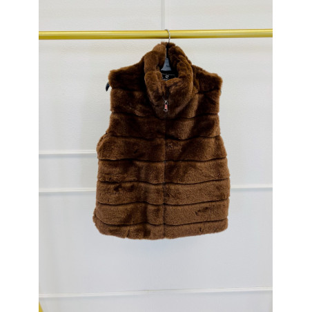 Veste sans manche effet...