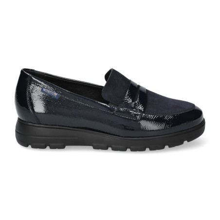Mocassin CARIMA VERNIS bleu
