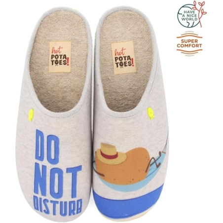 Pantoufle 65686 gris
