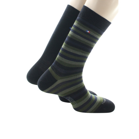 h0447.034 uni/raye noir/kaki