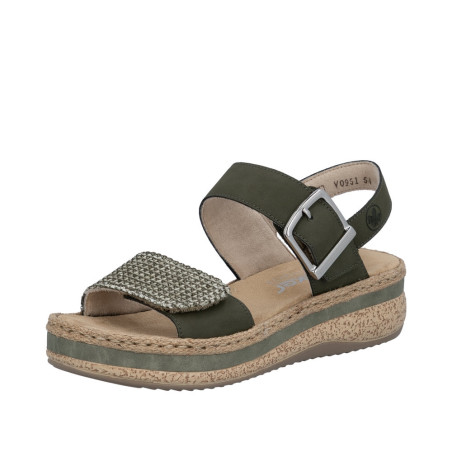 Sandale Rieker V0951-00 vert