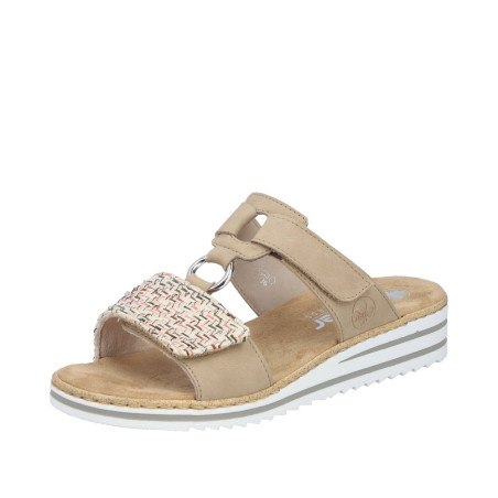 Mule Rieker V06p9-60 beige