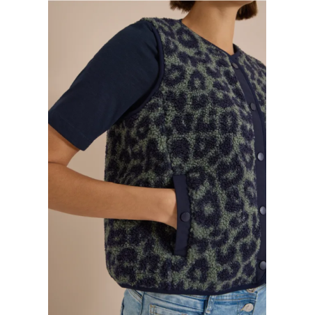 Gilet cecil 220339 bleu/leo...