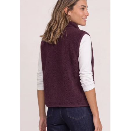 Gilet Zippé rustic rouge