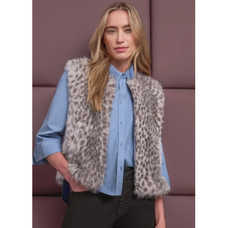 Gilet en fausse fourrure...