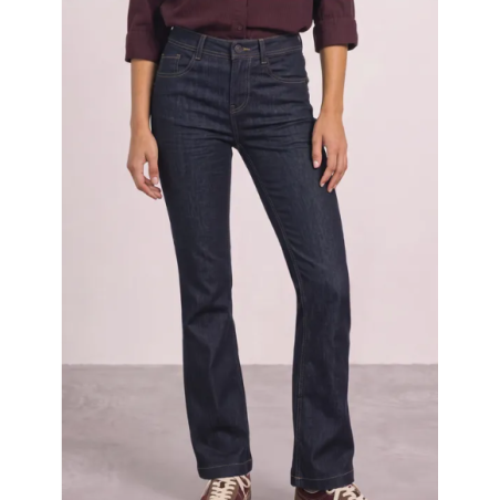 jean taille haute rince...