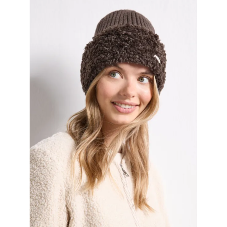 Bonnet en tricot brown