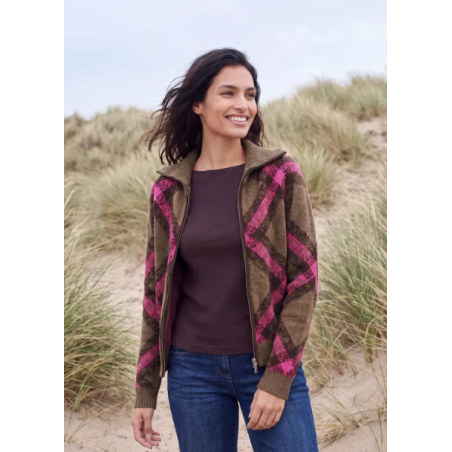 Cardigan pink flash