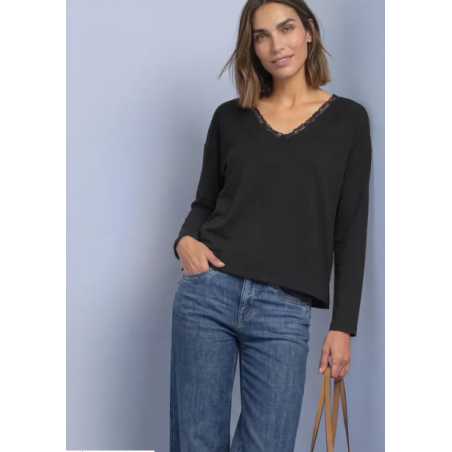 Pull col en v black