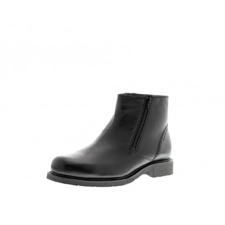Bottines SIOUX cuir noir noir