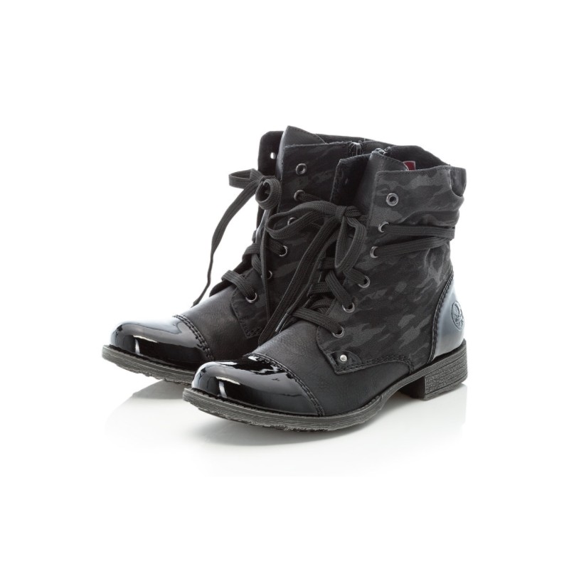 Bottines à lacets RIEKER femme noir