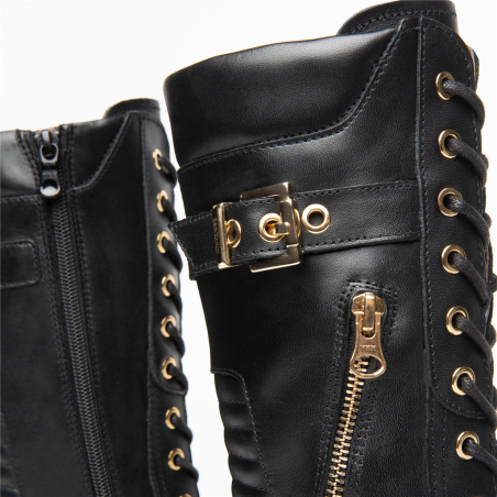 Bottes En Cuir NERO GIARDINI Taille 36 - Occasion En Bon état - Semelle Caoutchouc - Noir