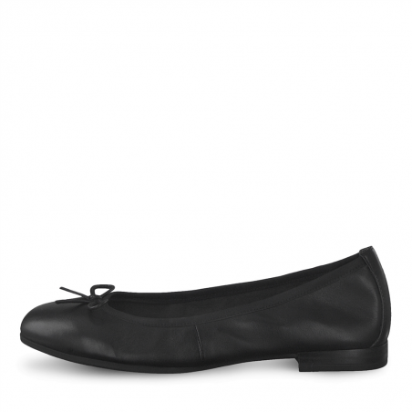 Ballerine cuir TAMARIS black