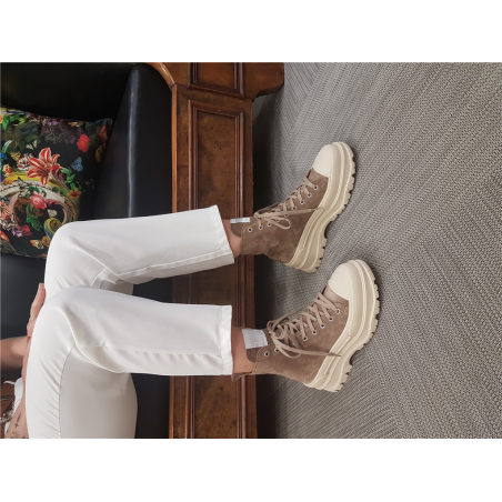 Boots lacets SEMERDJIAN beige