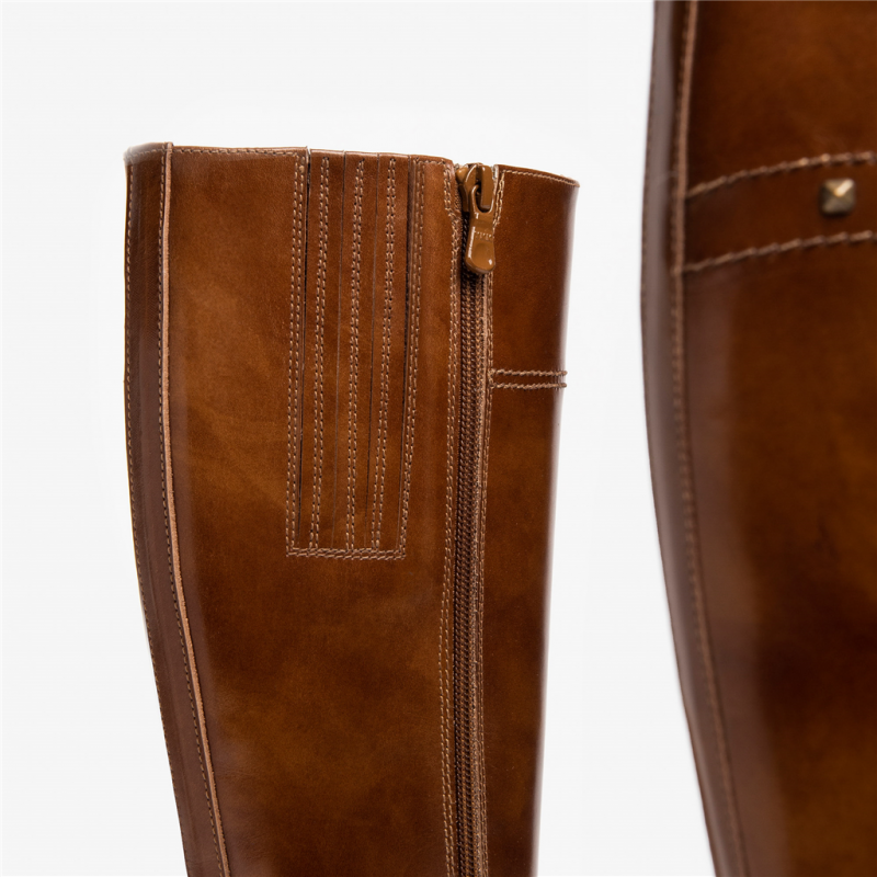 Bottes En Cuir Nero Giardini Taille 36, Occasion, Semelle Caoutchouc - état à Vérifier