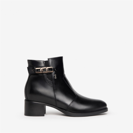 Bottines cuir noir NERO...