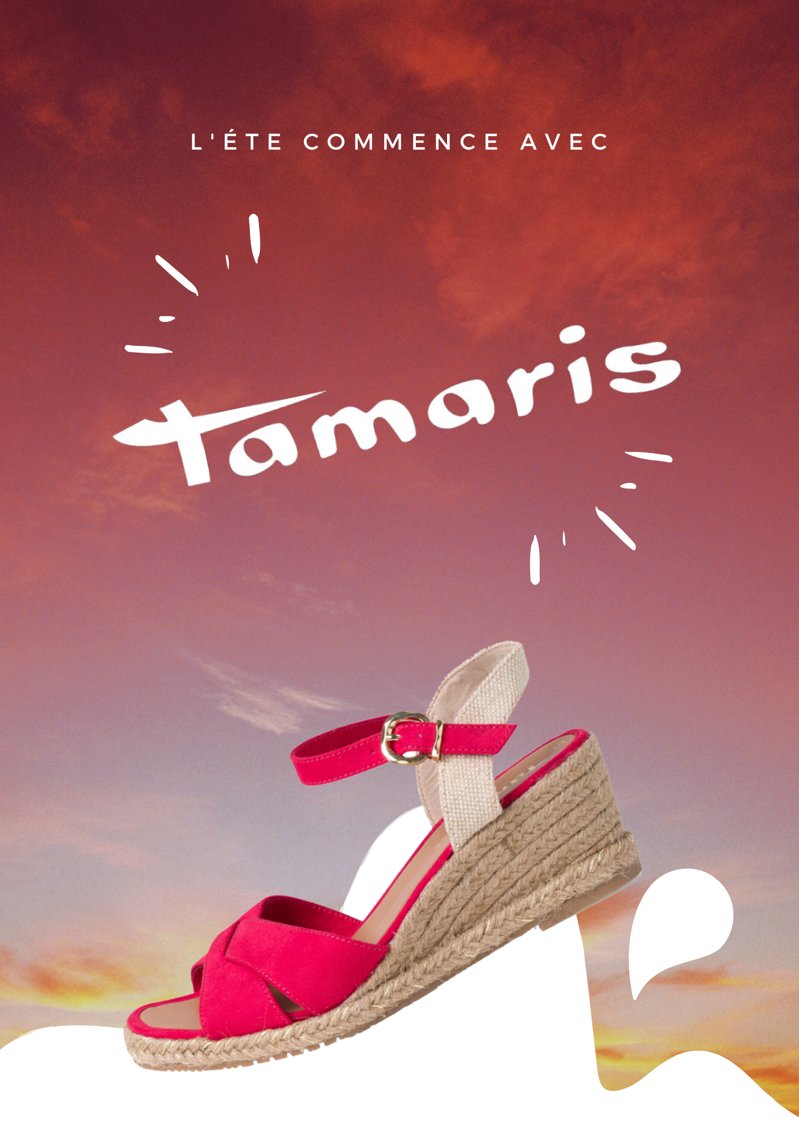 les sandales Tamaris Roux Chaussures les sandales Tamaris Roux Chaussures